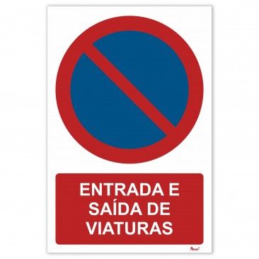 Sinal Tica Proibido Estacionar Entrada E Sa Da De Viaturas