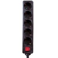 Bloco 5 Tomadas C/Int Cabo 1.5mx1.5 Preto Bloco 5 Tomadas C/Int Cabo 1.5mx1.5 Preto