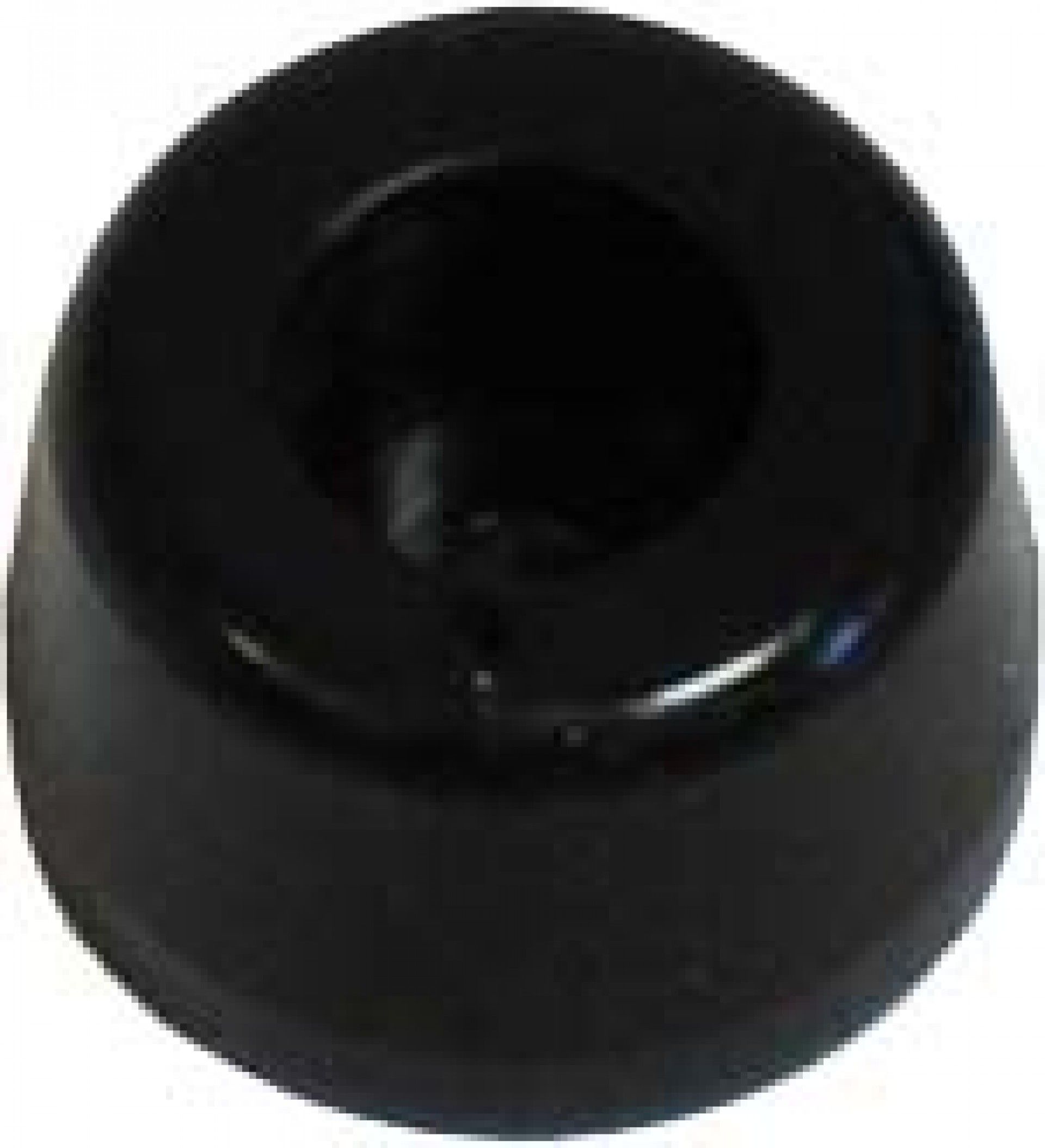 Batente De Porta 14mm Sintético Preto 4unid.