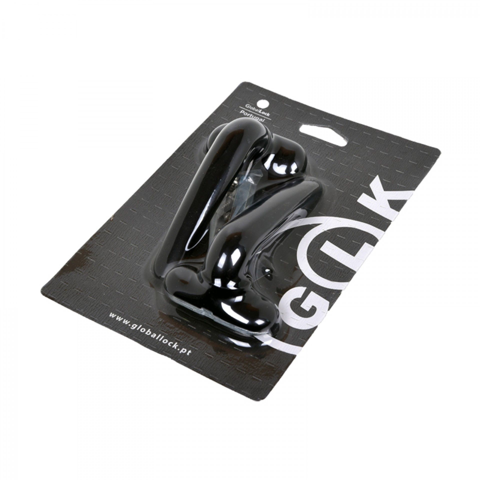 Puxador Duplo Alumínio Lacado Preto BL1