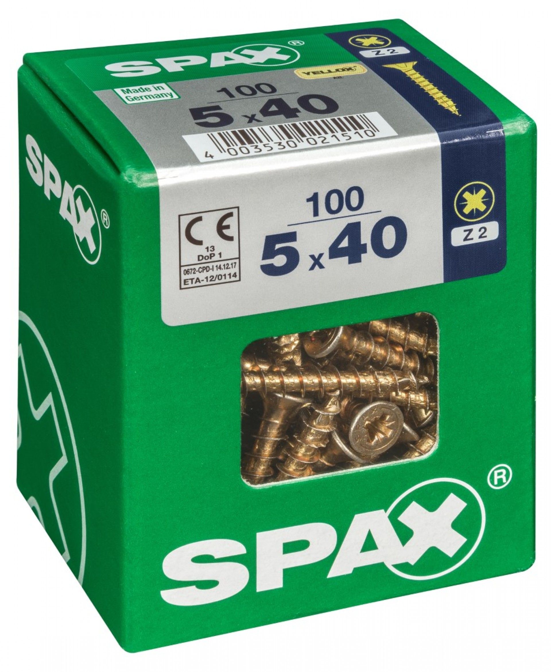 SPAX CP YELLOX 5x40mm L