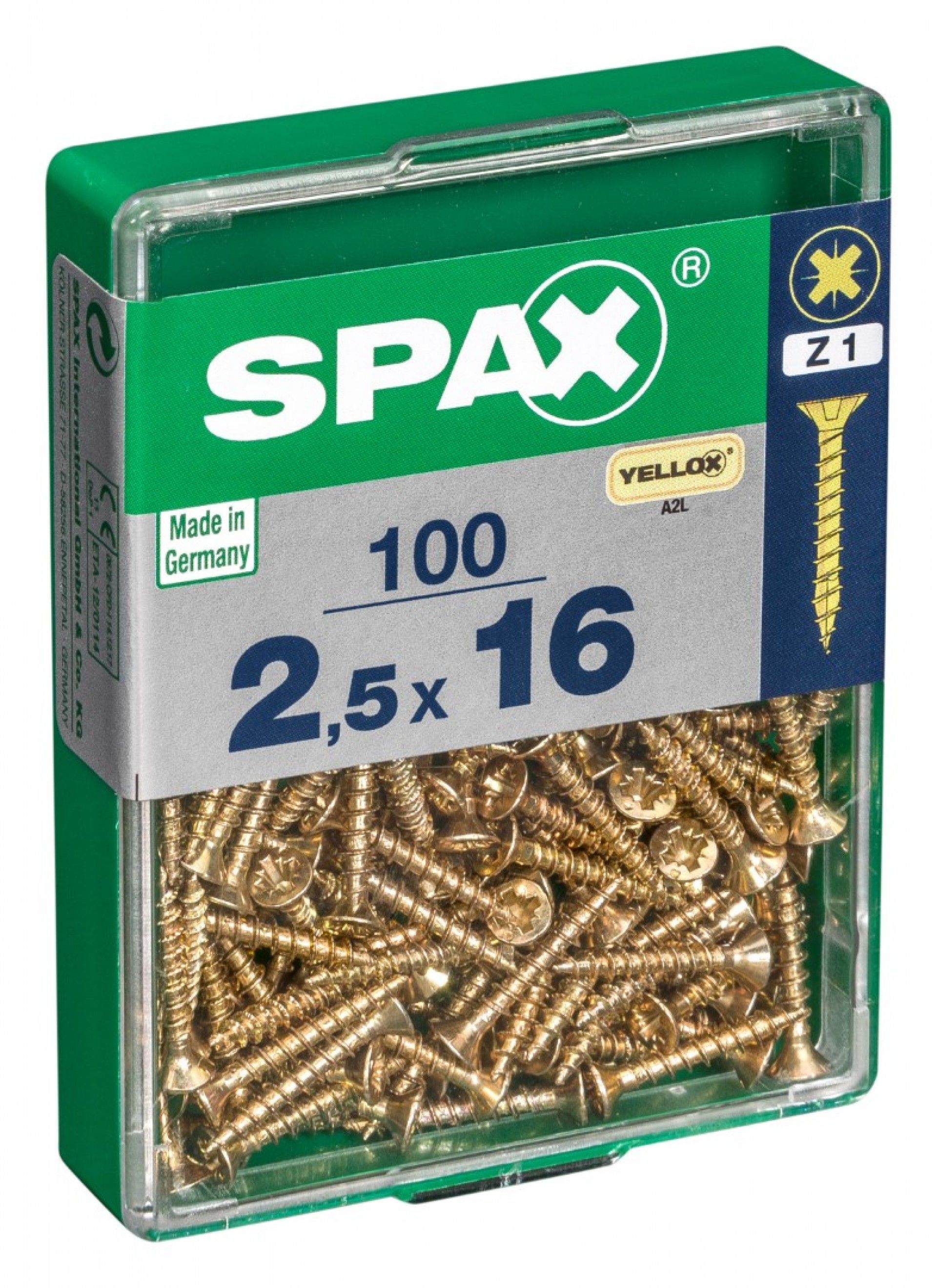 SPAX CP YELLOX 2,5x16mm M