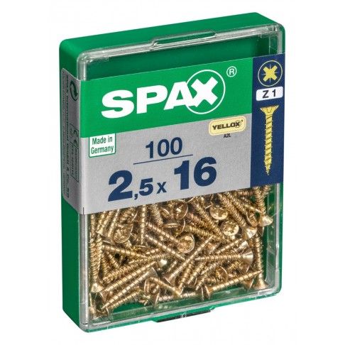 SPAX CP YELLOX 2,5x16mm M SPAX CP YELLOX 2,5x16mm M