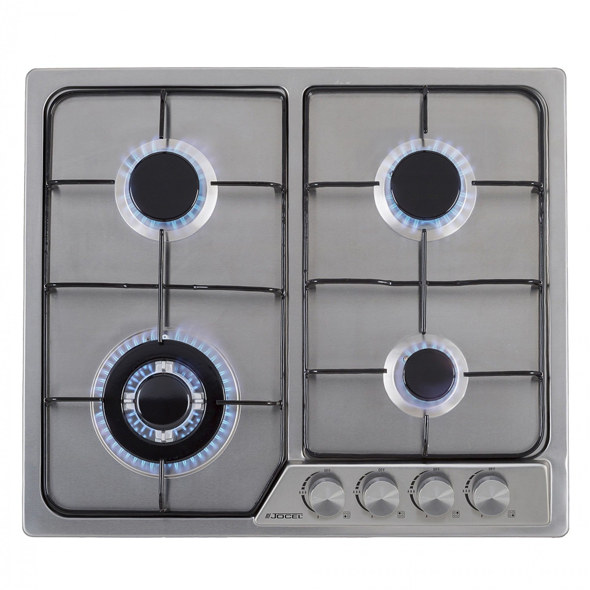 Placa Encastrar Inox 4 Gás