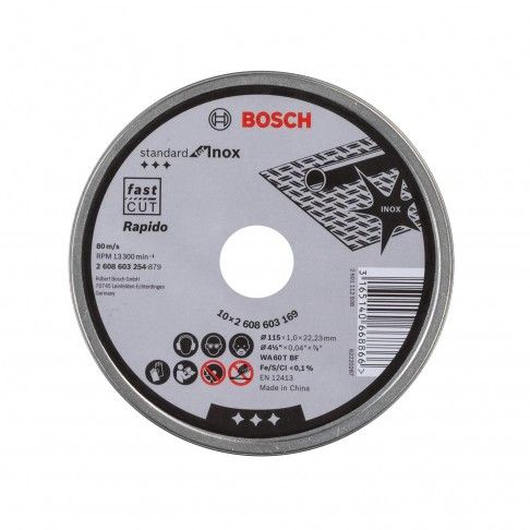Discos Inox 115MM 10 unidades Discos Inox 115MM 10 unidades