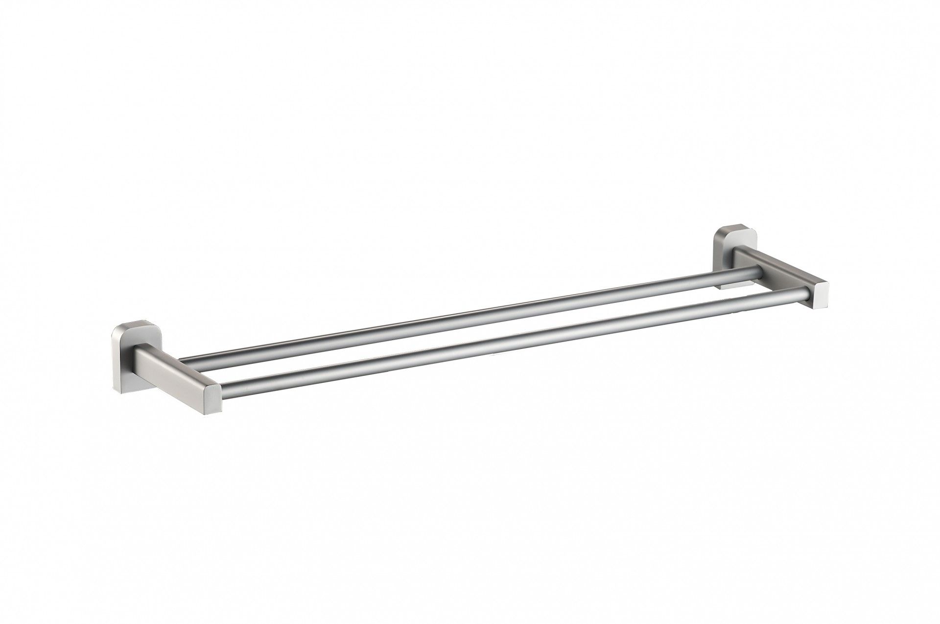 Toalheiro Duplo Série Cromada 55cm Inox