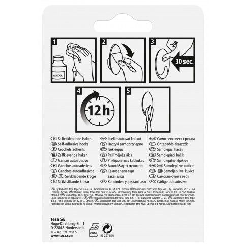 Tesa 4 Ganchos Rectangulares