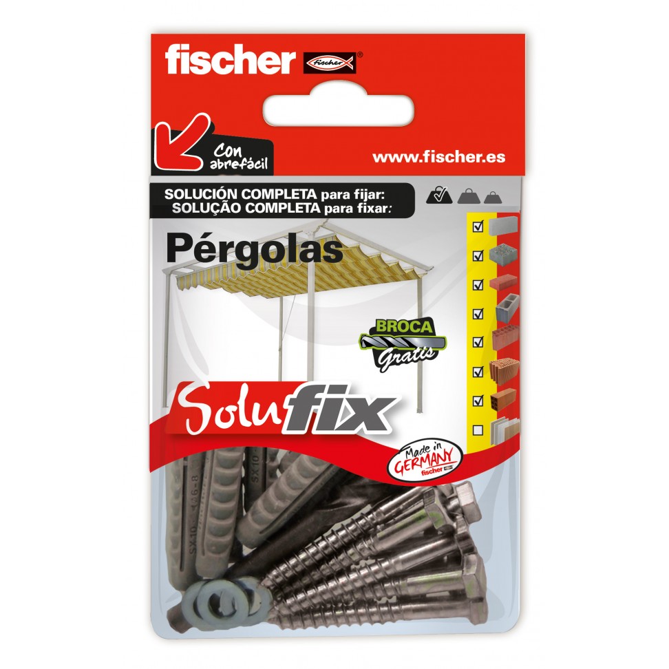 Kit Fixa��o P�rgolas SOLUFIX