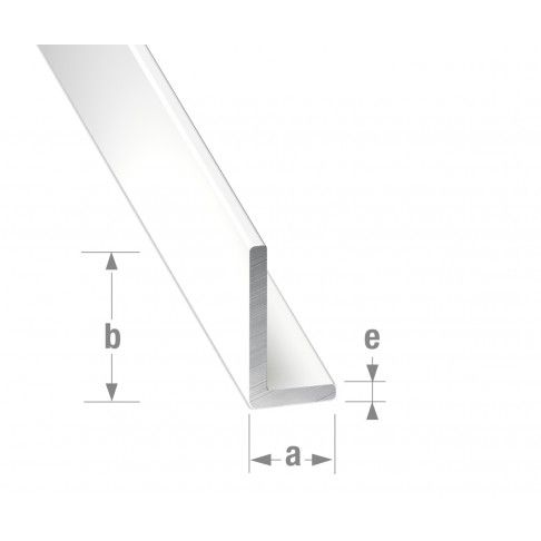 Perfil Ângulo Alumínio Branco 20x30mm-1m Perfil Ângulo Alumínio Branco 20x30mm-1m