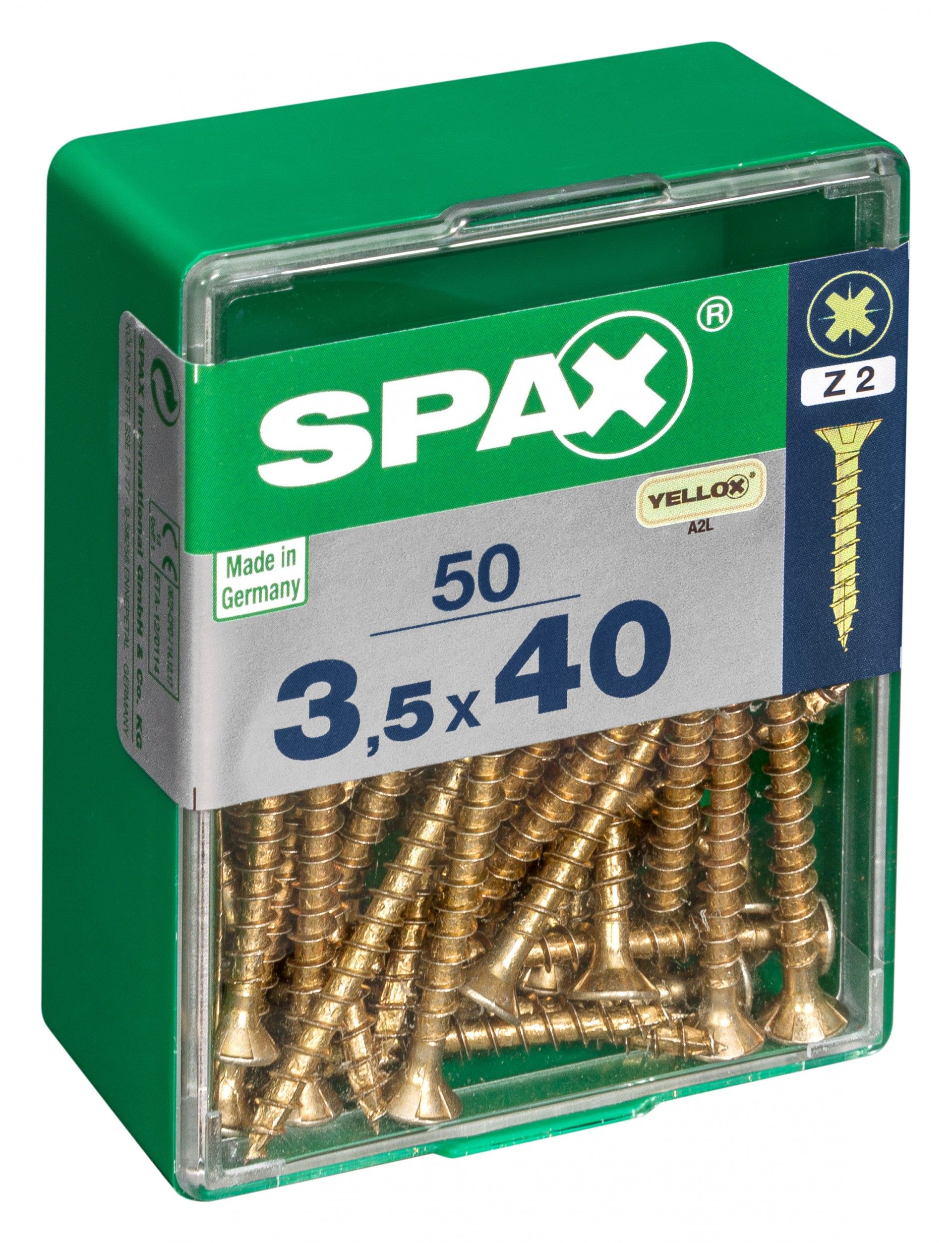 SPAX CP YELLOX 3,5x40mm M