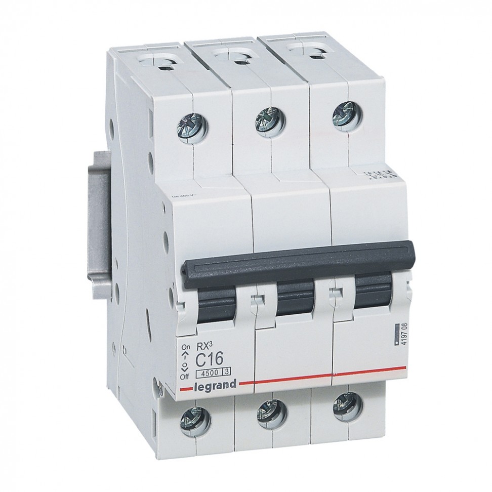 Disjuntor Rx3 3p C16 4500a LEGRAND Disjuntor Rx3 3p C16 4500a LEGRAND