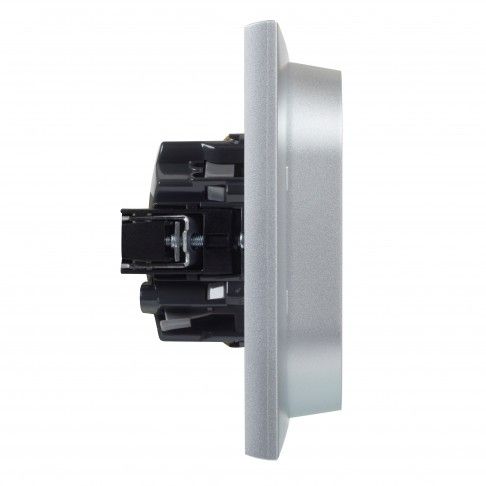 Tomada Dupla C/Terra Srie Nilo Step Aluminio