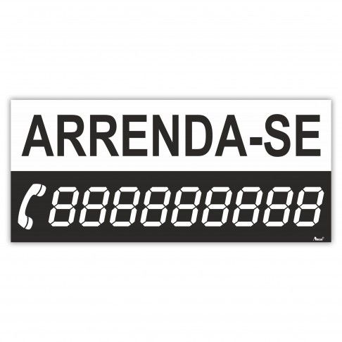 Sinalética "Arrenda-se" Sinalética "Arrenda-se"