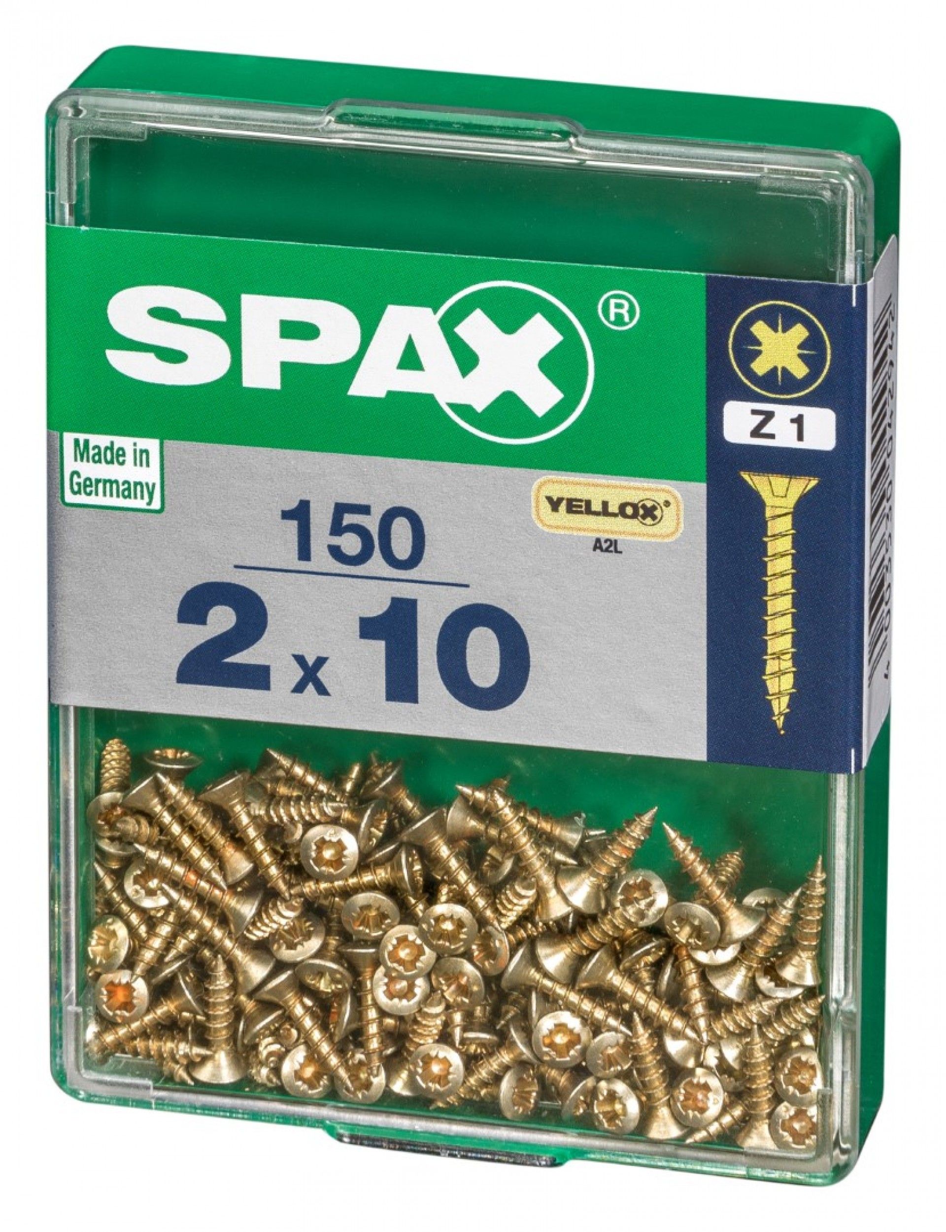 SPAX CP YELLOX 2x10mm M