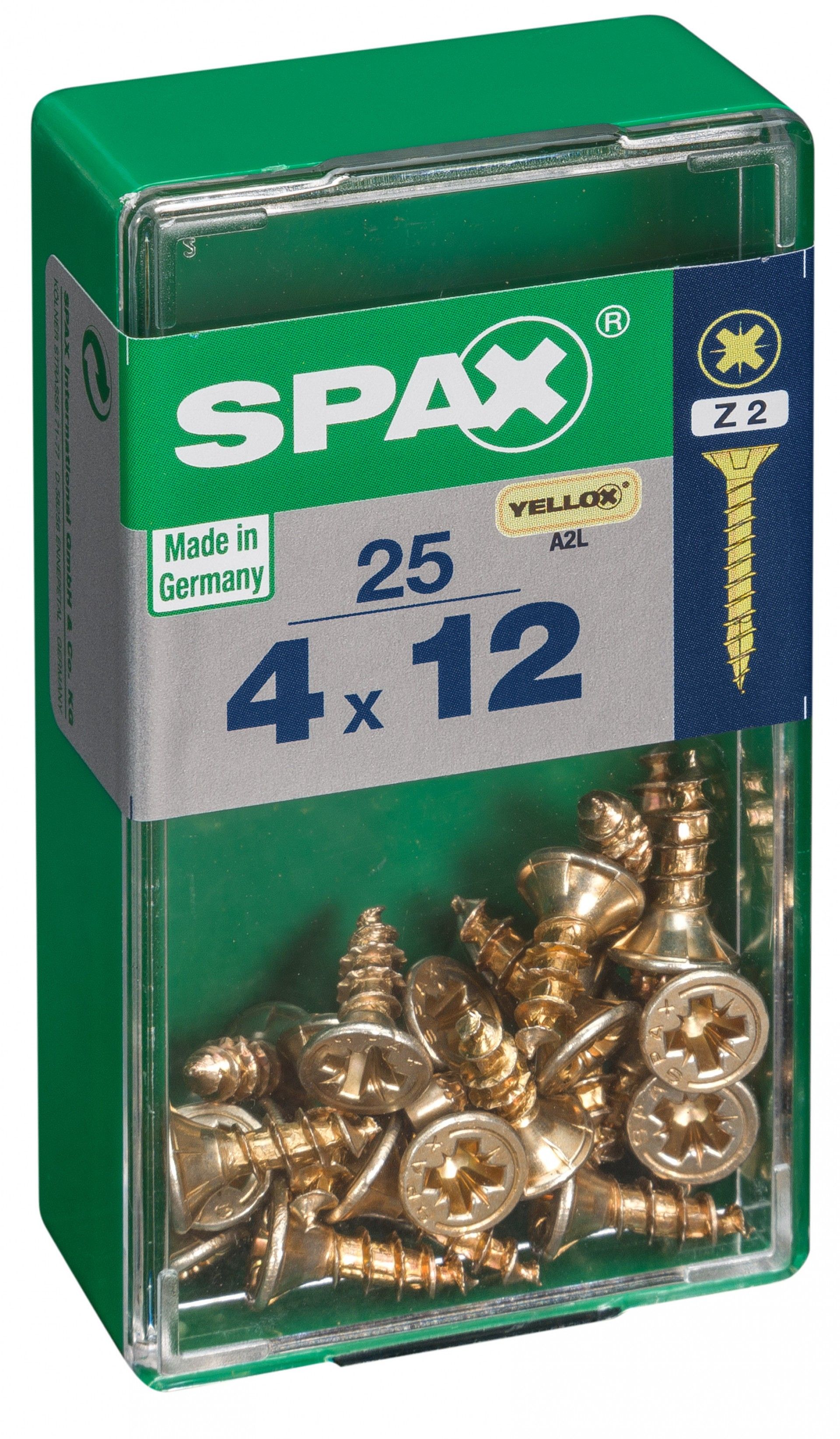 SPAX CP YELLOX 4x12mm S