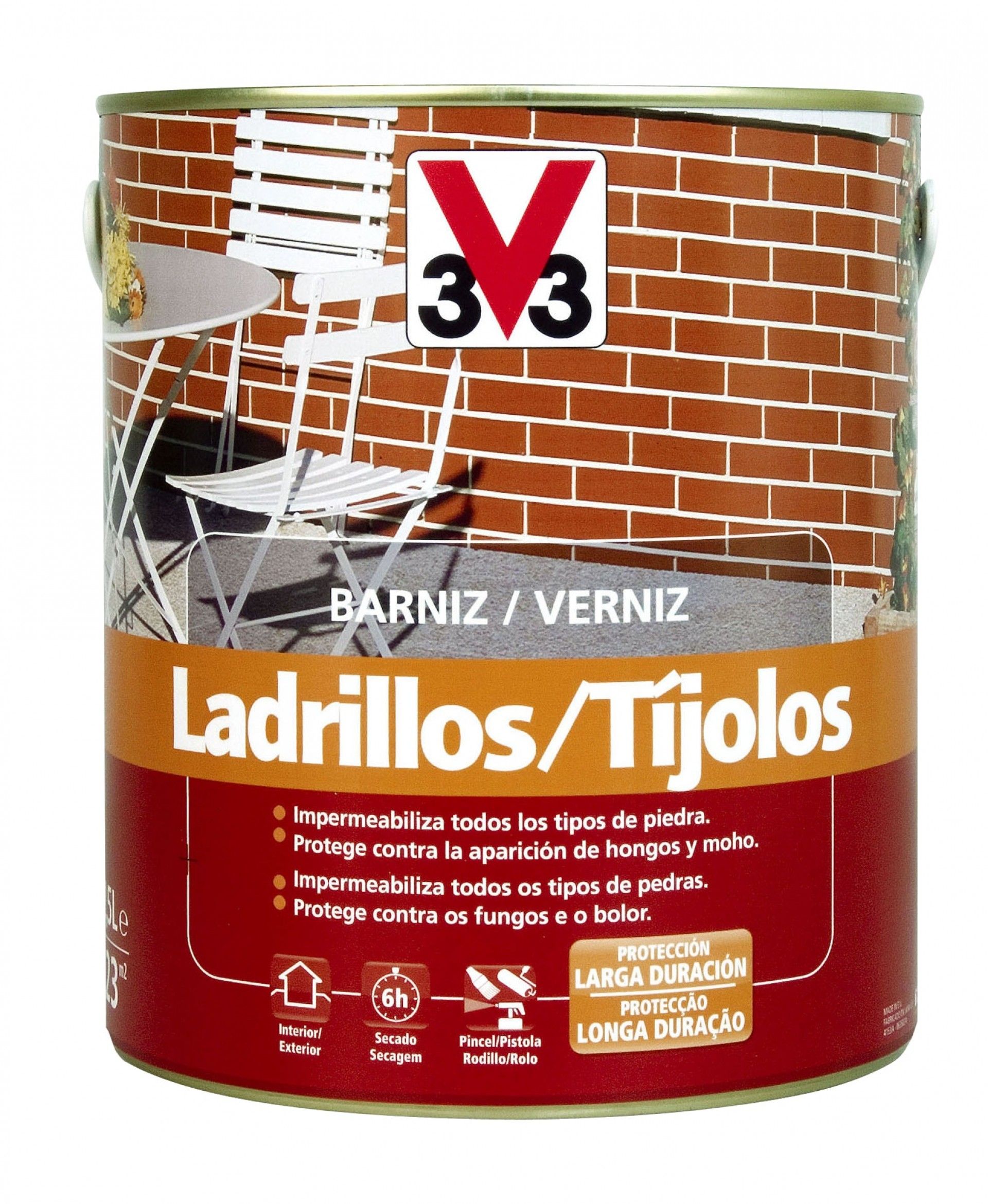 Verniz para Exterior Tijolos Mate 2,5L