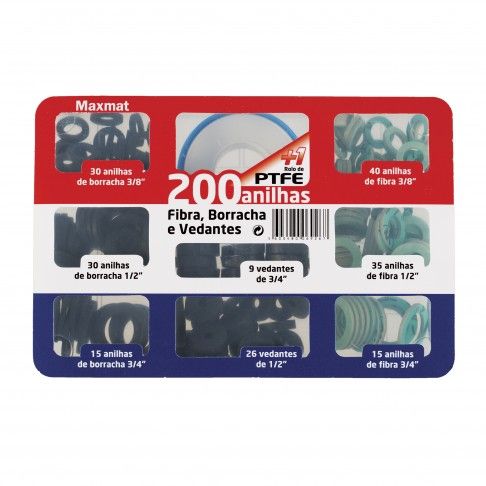 Kit Maxmat 200 Anilhas+Teflon Kit Maxmat 200 Anilhas+Teflon