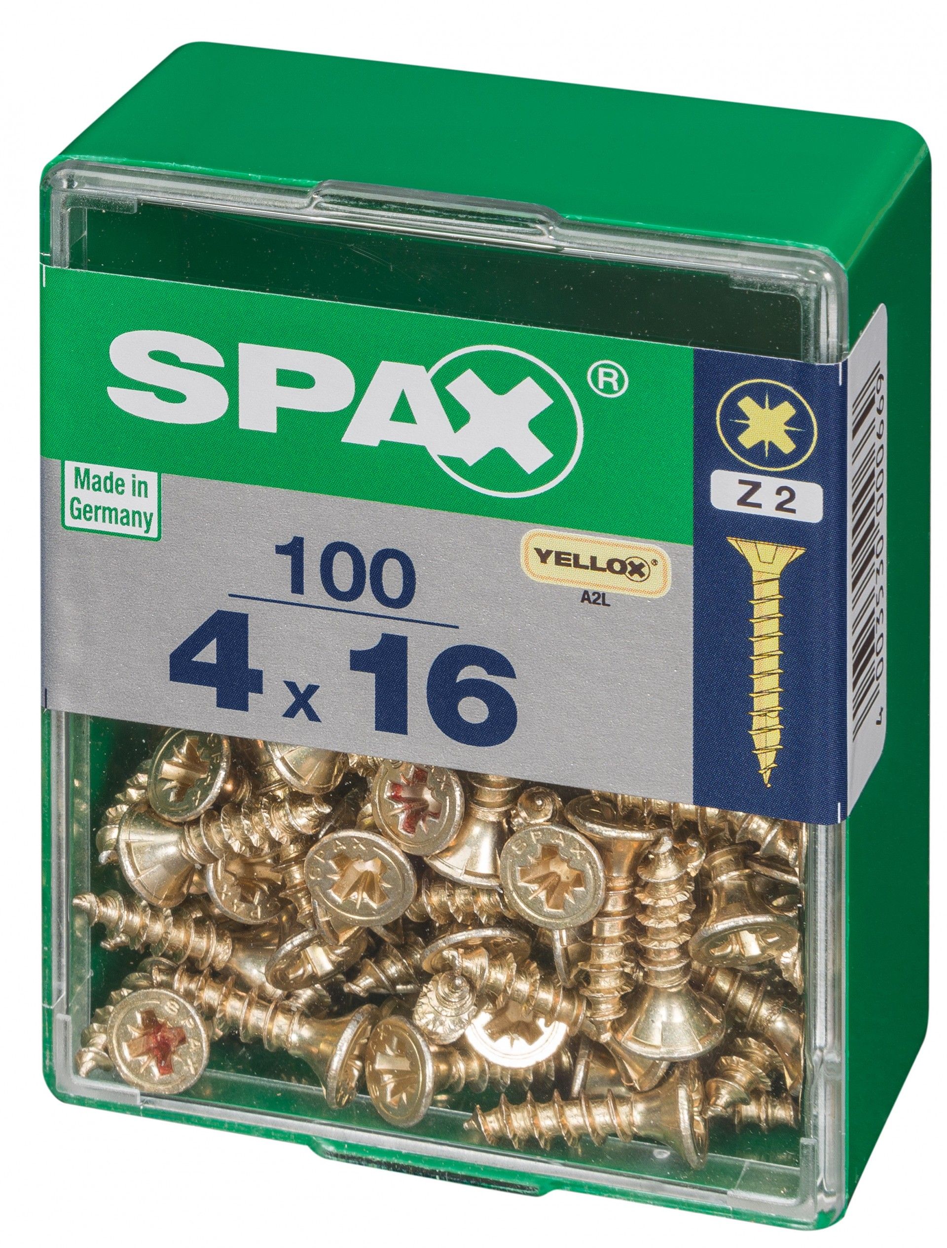 SPAX CP YELLOX 4x16mm M