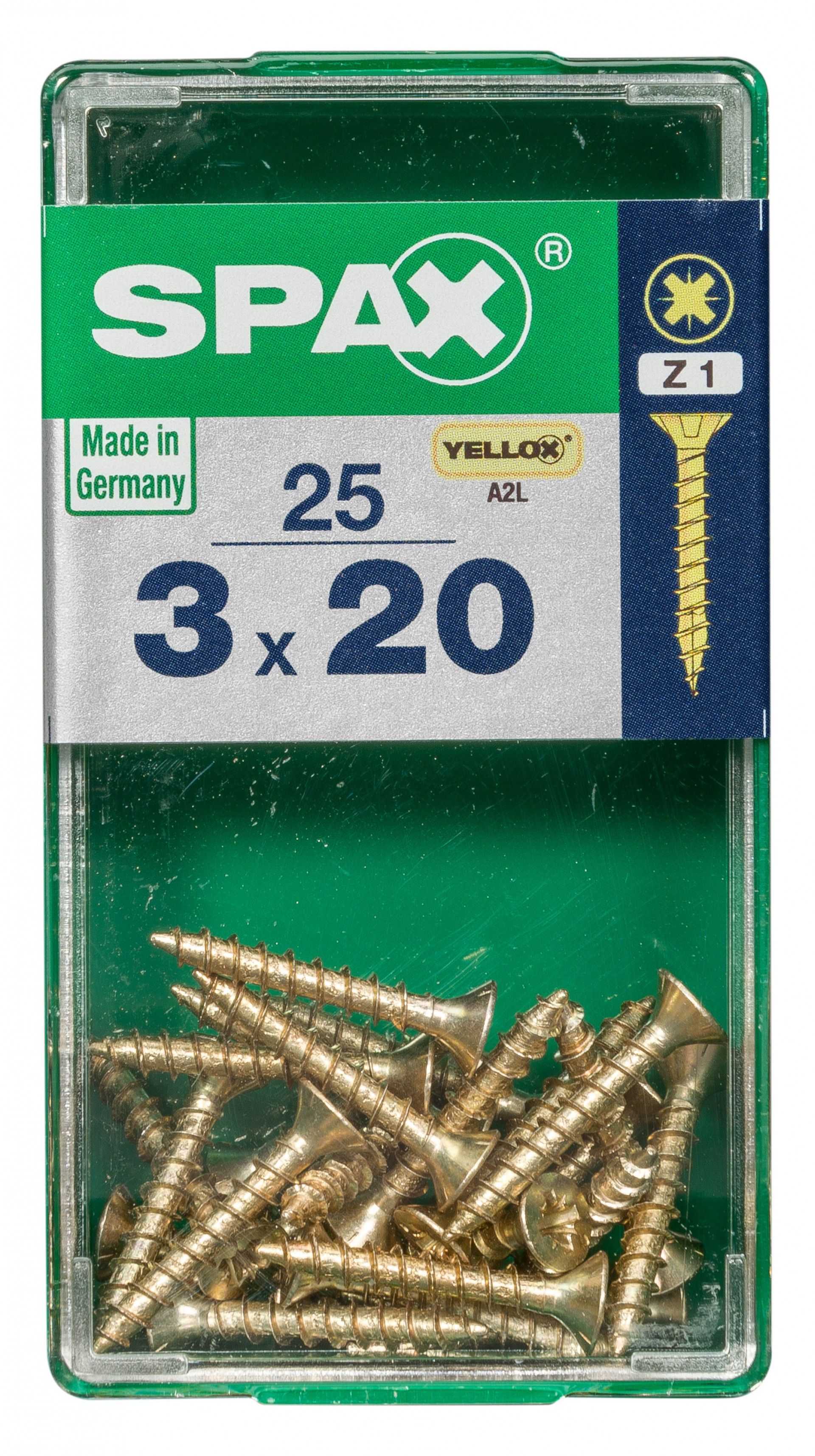 SPAX CP YELLOX 3x20mm S