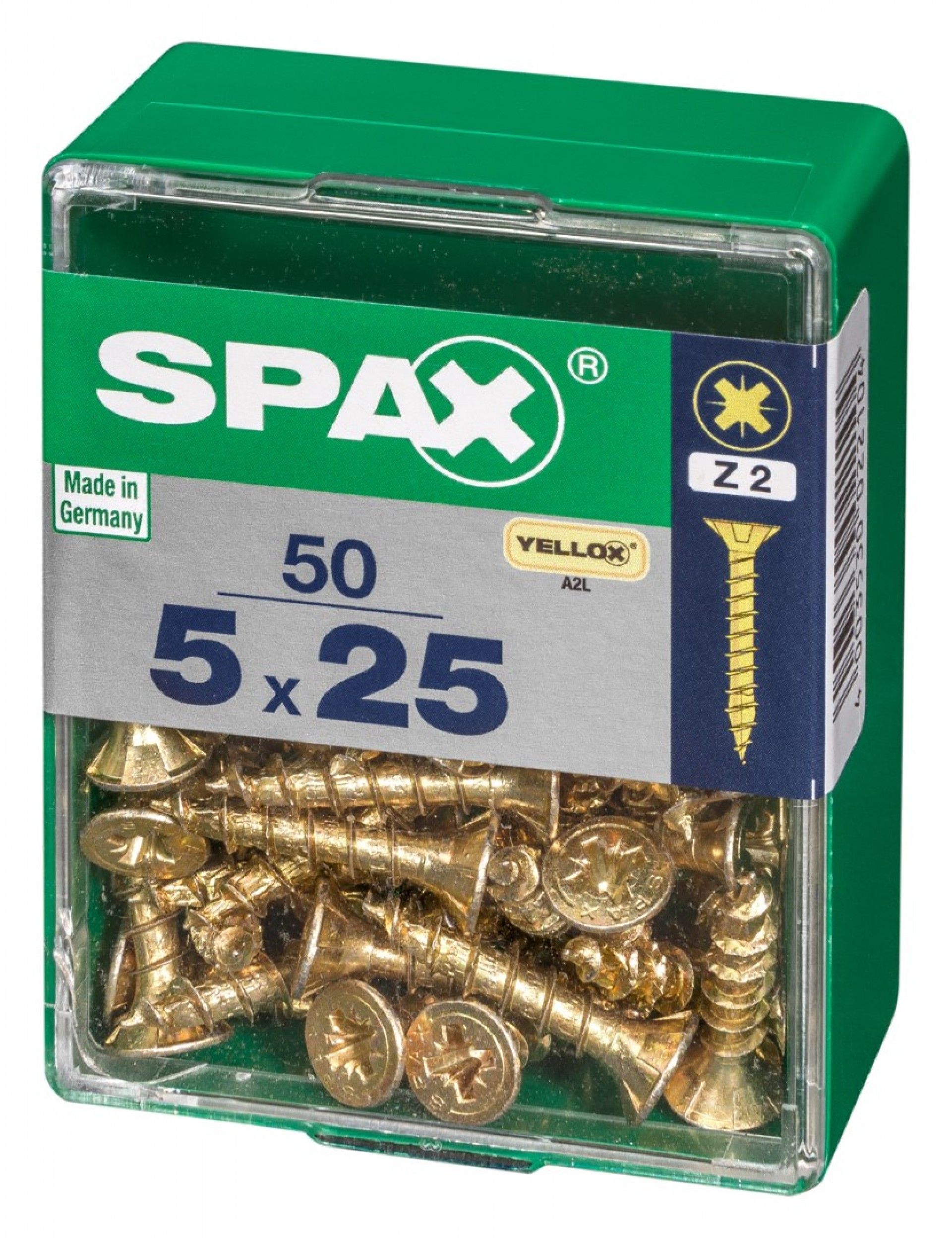 SPAX CP YELLOX 5x25mm M