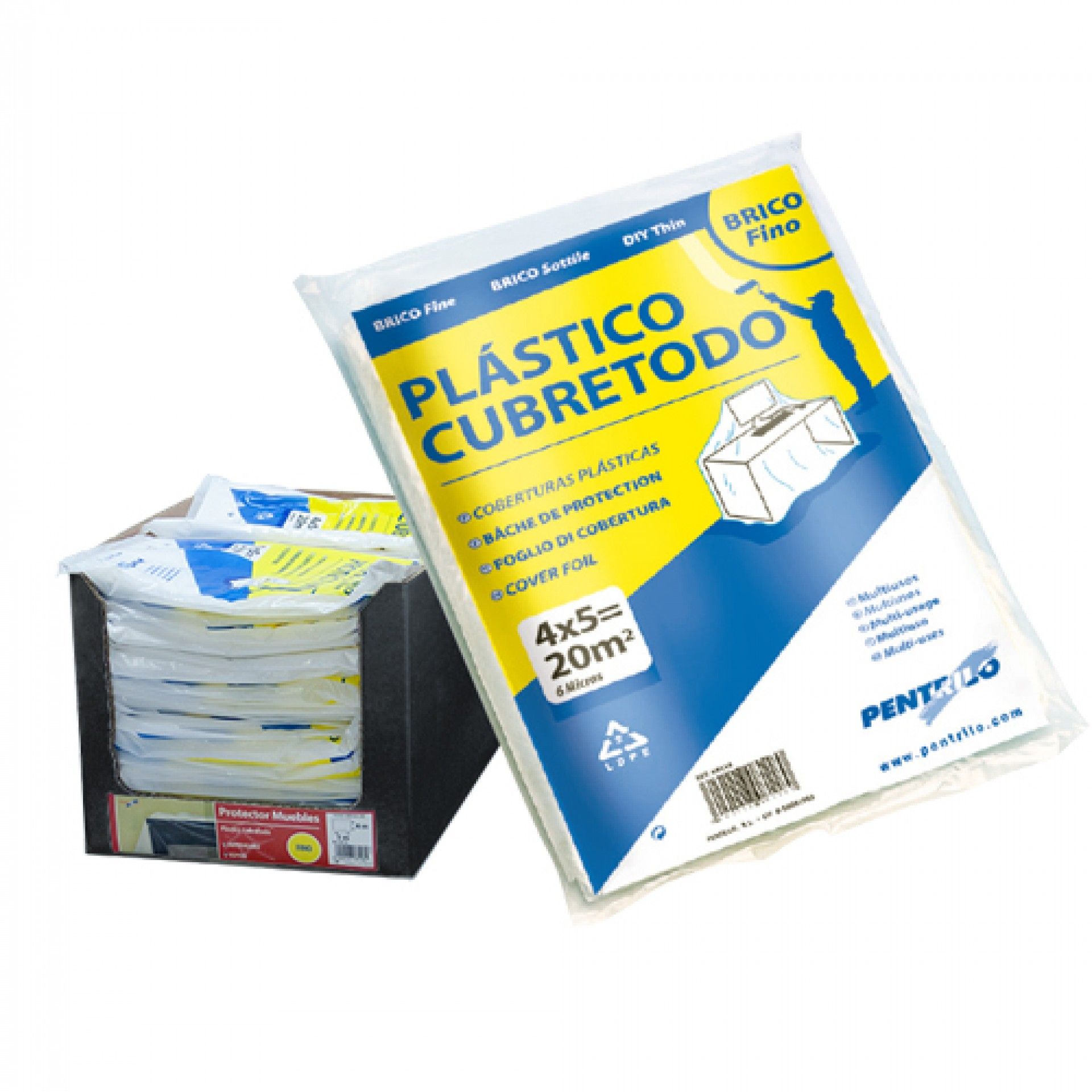 Cobertura de Plástico Fino 4x5m