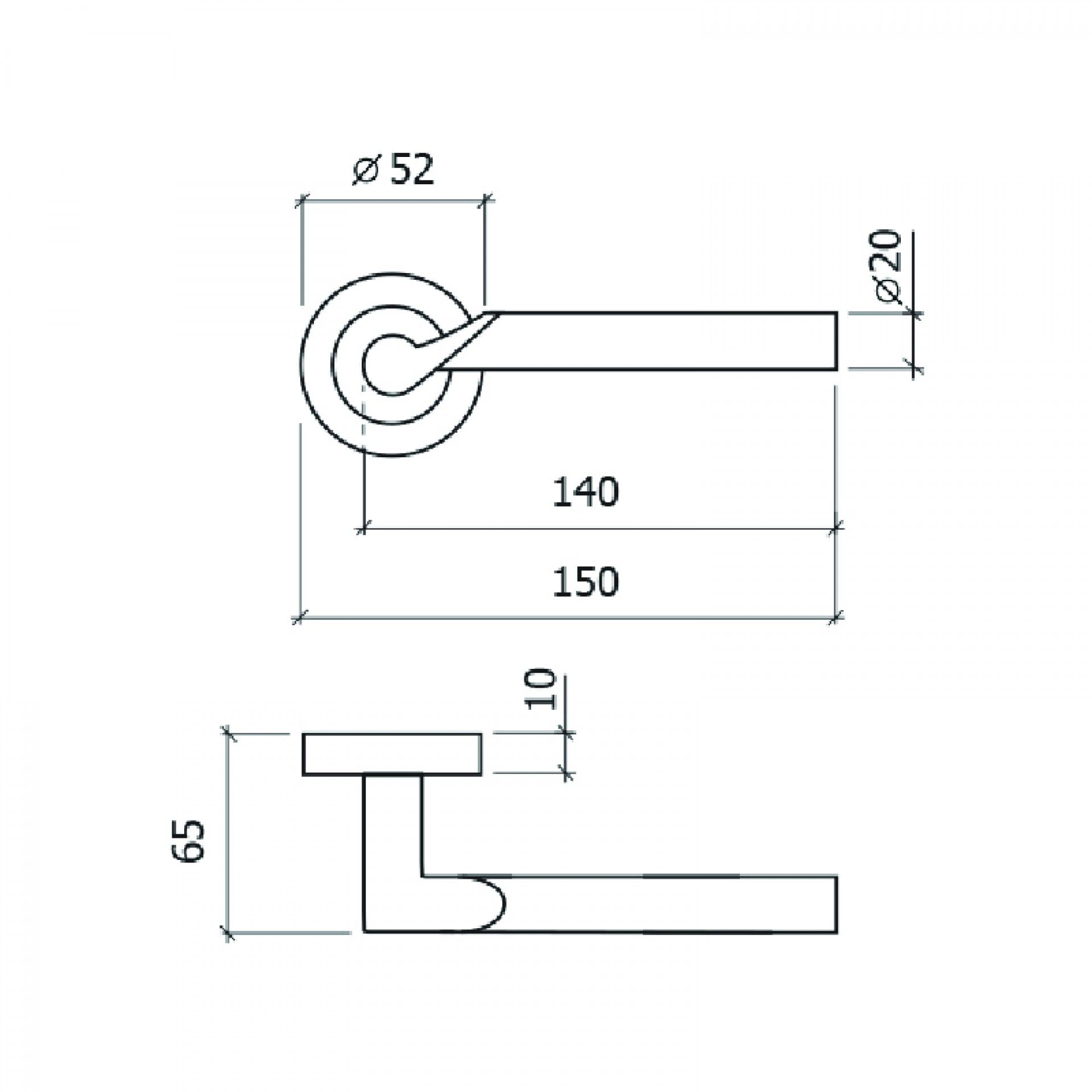 Puxador Porta 8025 Cromado Inox