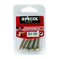 Parafuso Aglomerado Cabe�a Embeber Pz 6x60