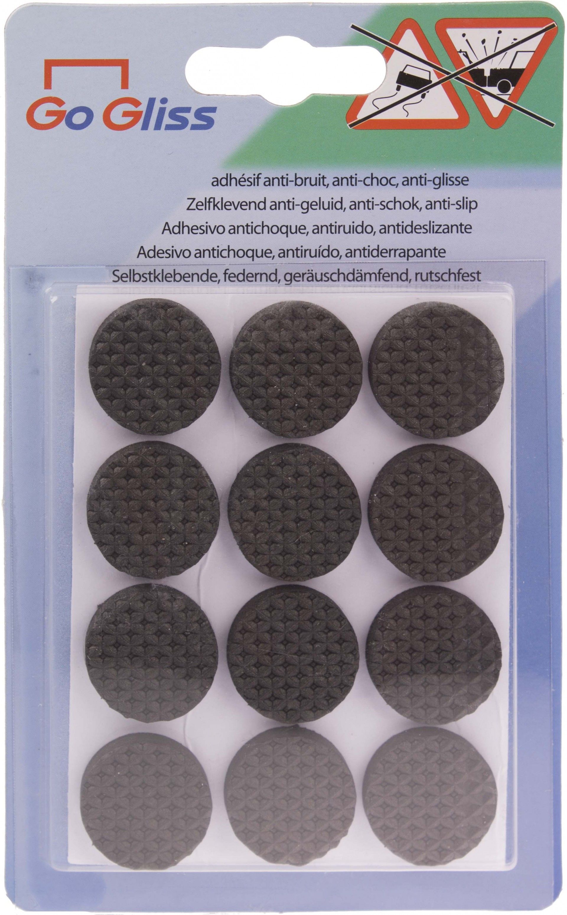 Proteção Adesivo D22mm Preto 12 unidades