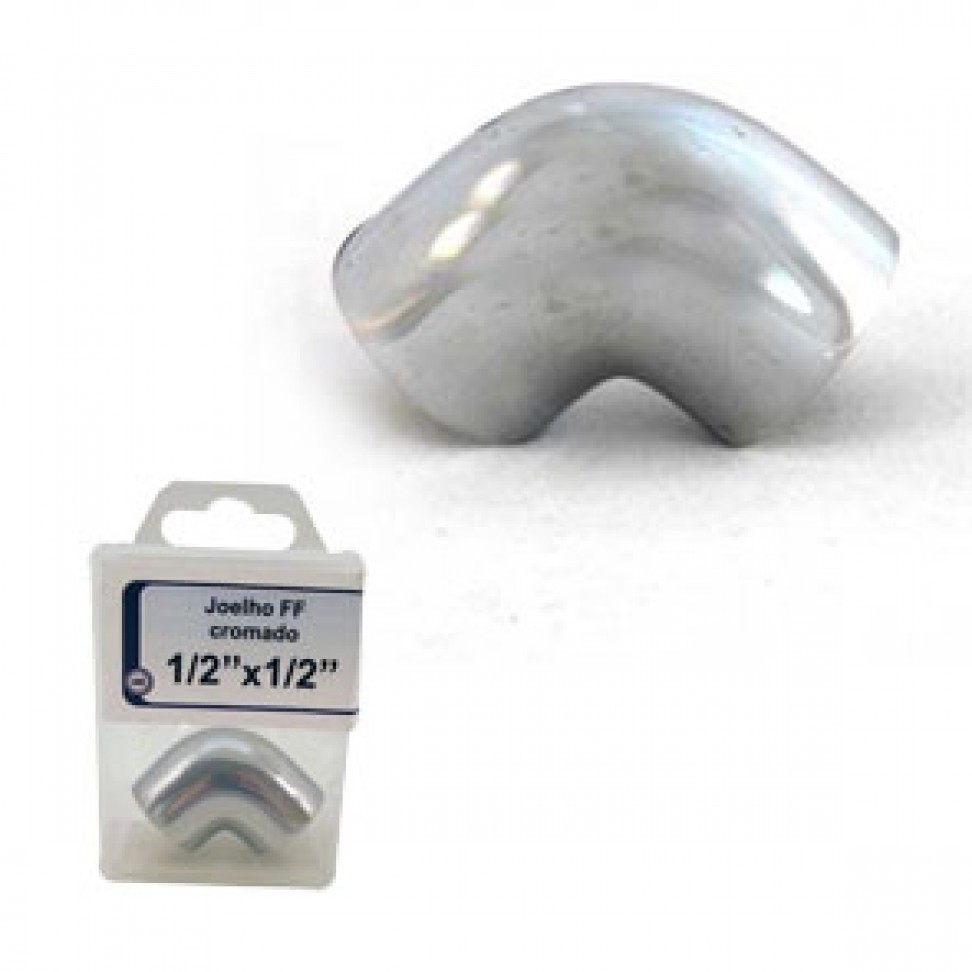 Joelho F�mea-F�mea 1/2'x1/2' Cromado