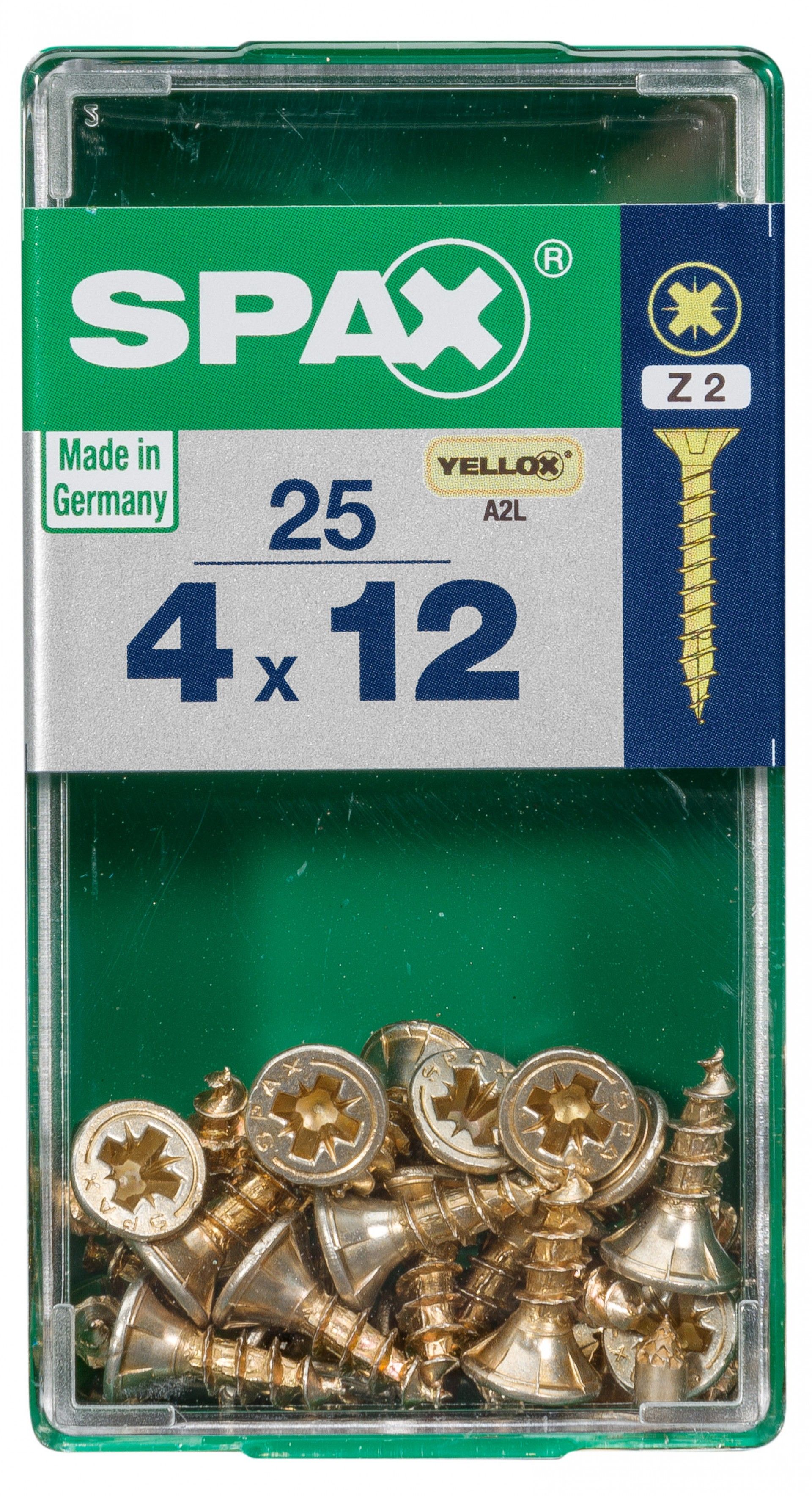 SPAX CP YELLOX 4x12mm S