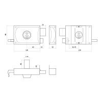 Fechadura Regulex A380x12 Direita Fechadura Regulex A380x12 Direita