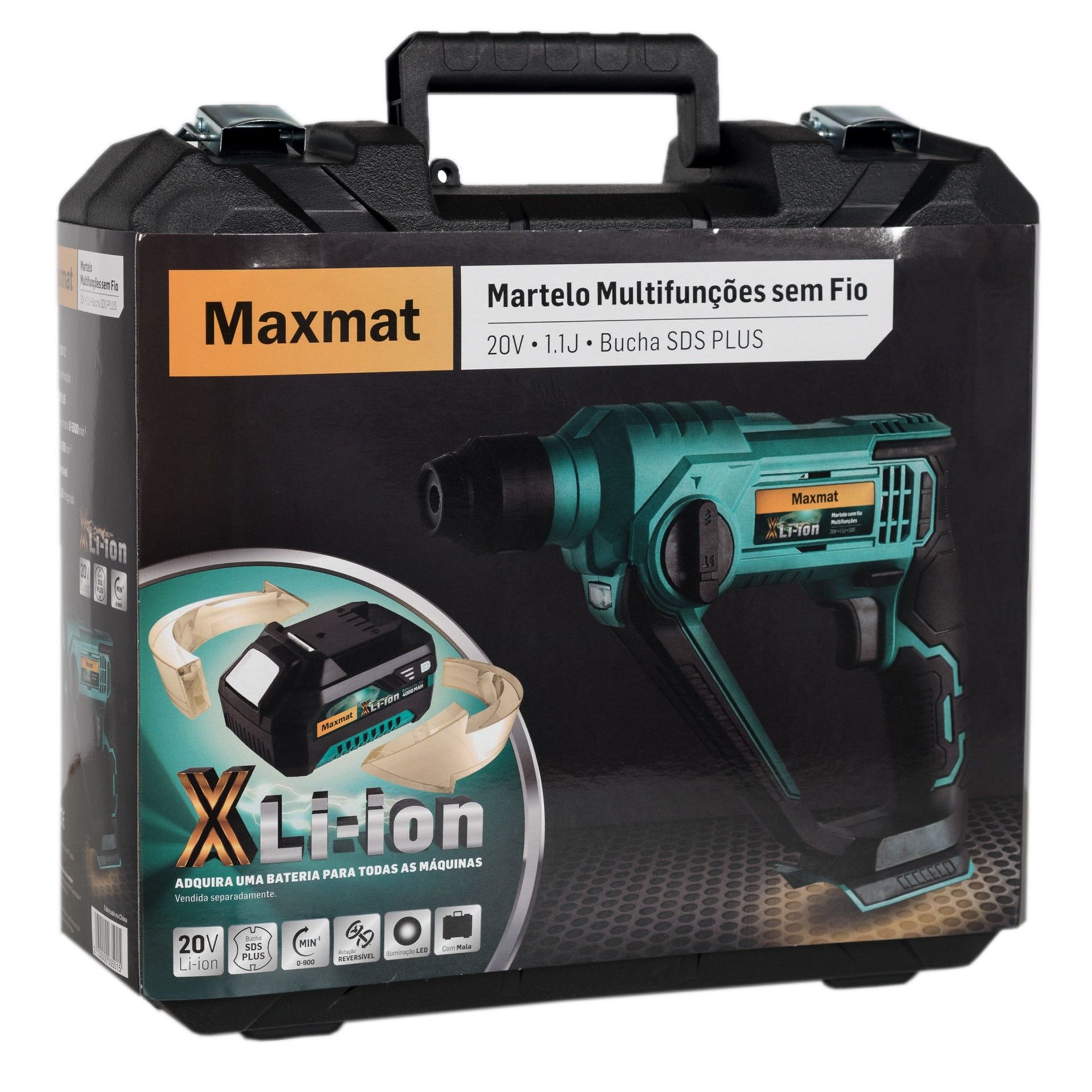 Martelo Sem Fio Multifunções 20V Maxmat