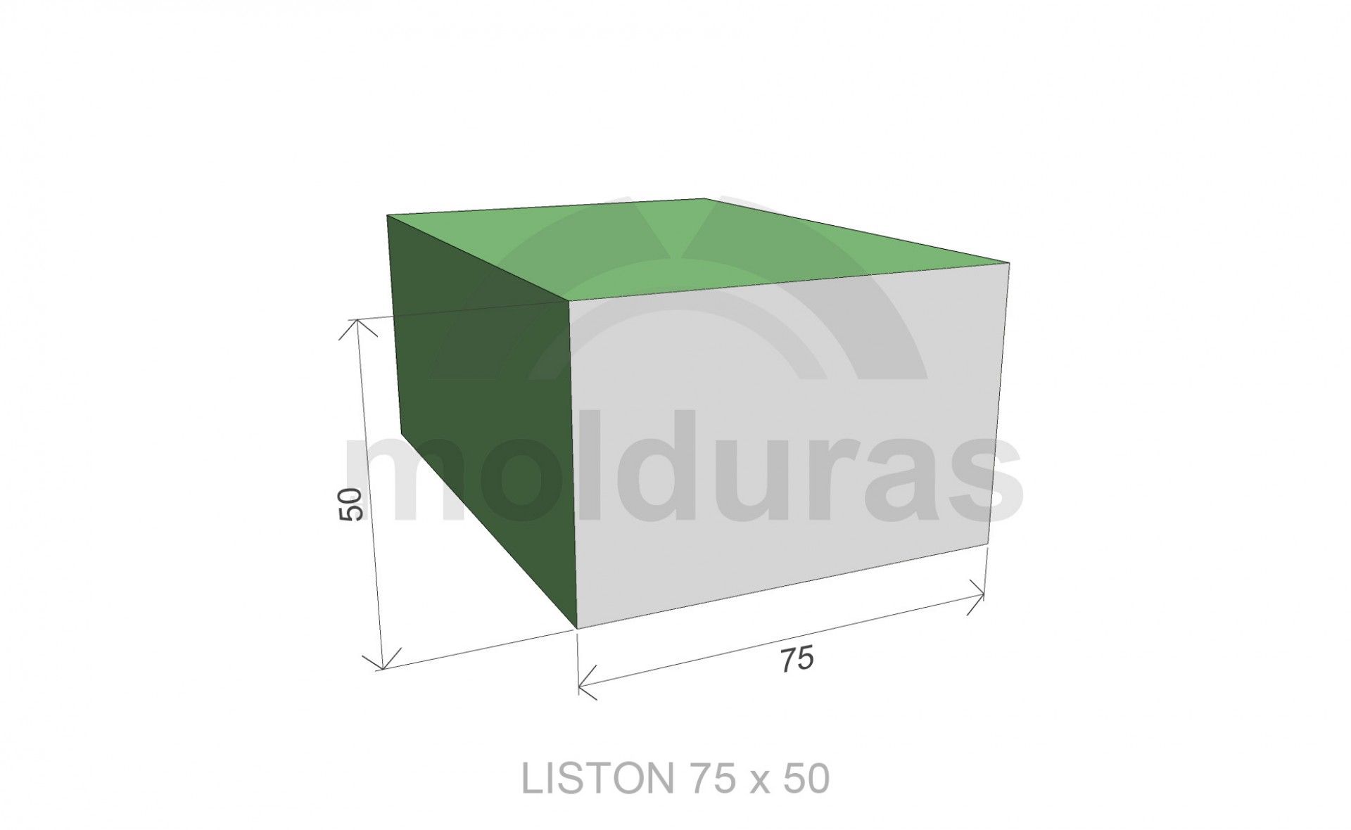 Ripa Abeto Serrada 50x75x2400mm