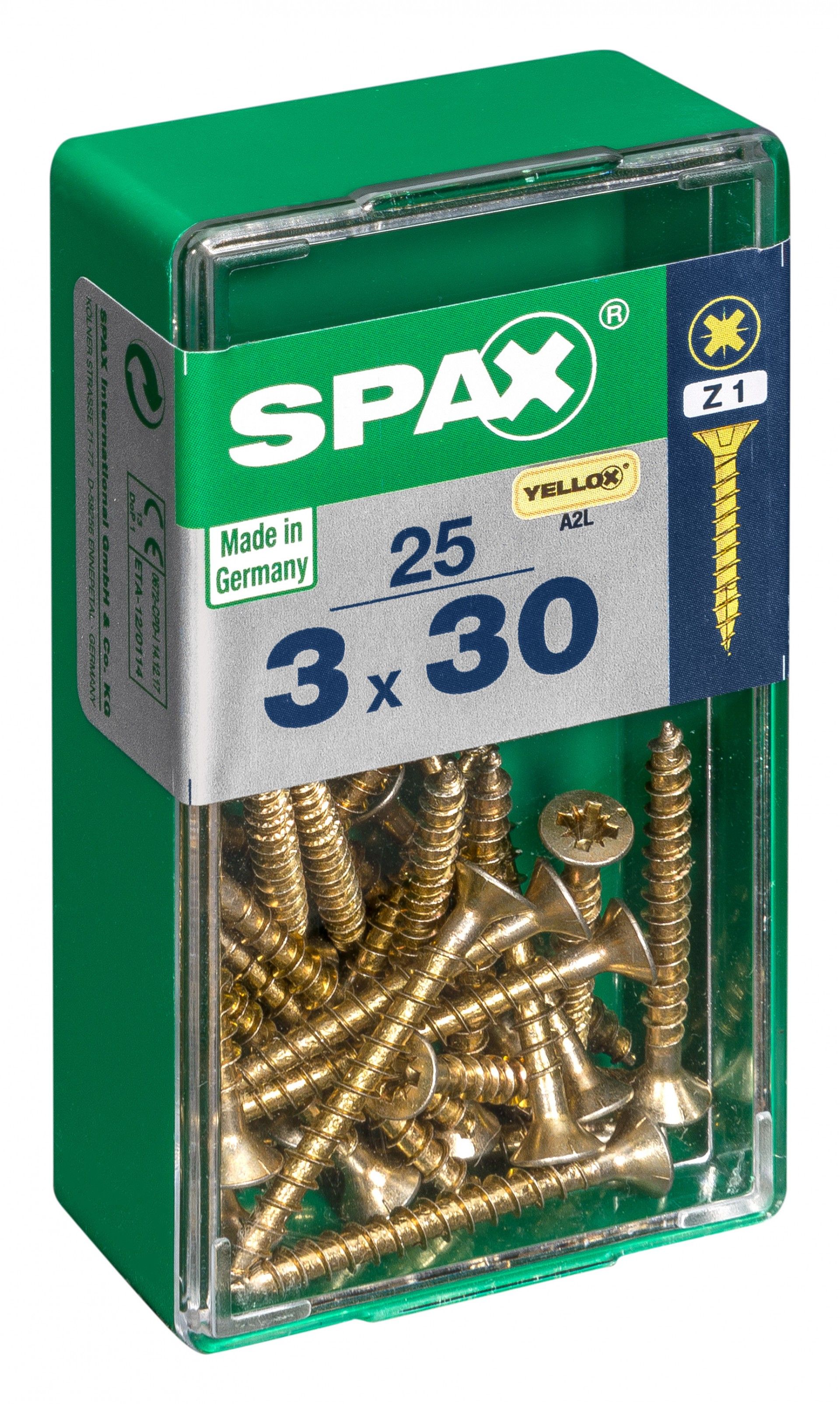 SPAX CP YELLOX 3x30mm S