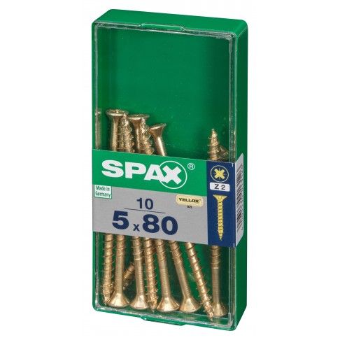 SPAX CP YELLOX 5x80mm M SPAX CP YELLOX 5x80mm M