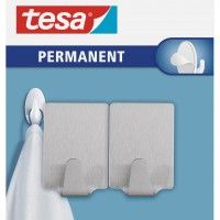 Ganchos TESA Permanentes Metal (2 unid) Ganchos TESA Permanentes Metal (2 unid)