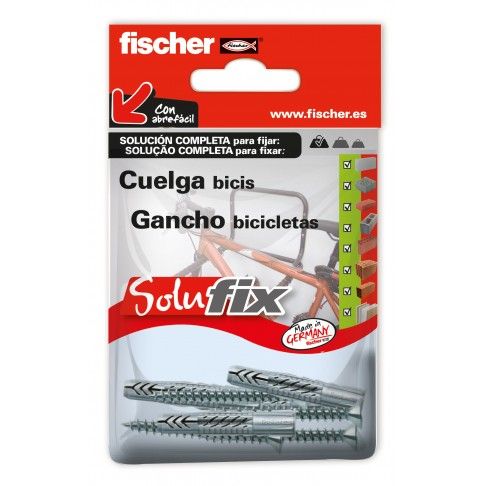 Kit Fixação Gancho Bicicletas SOLUFIX Kit Fixação Gancho Bicicletas SOLUFIX
