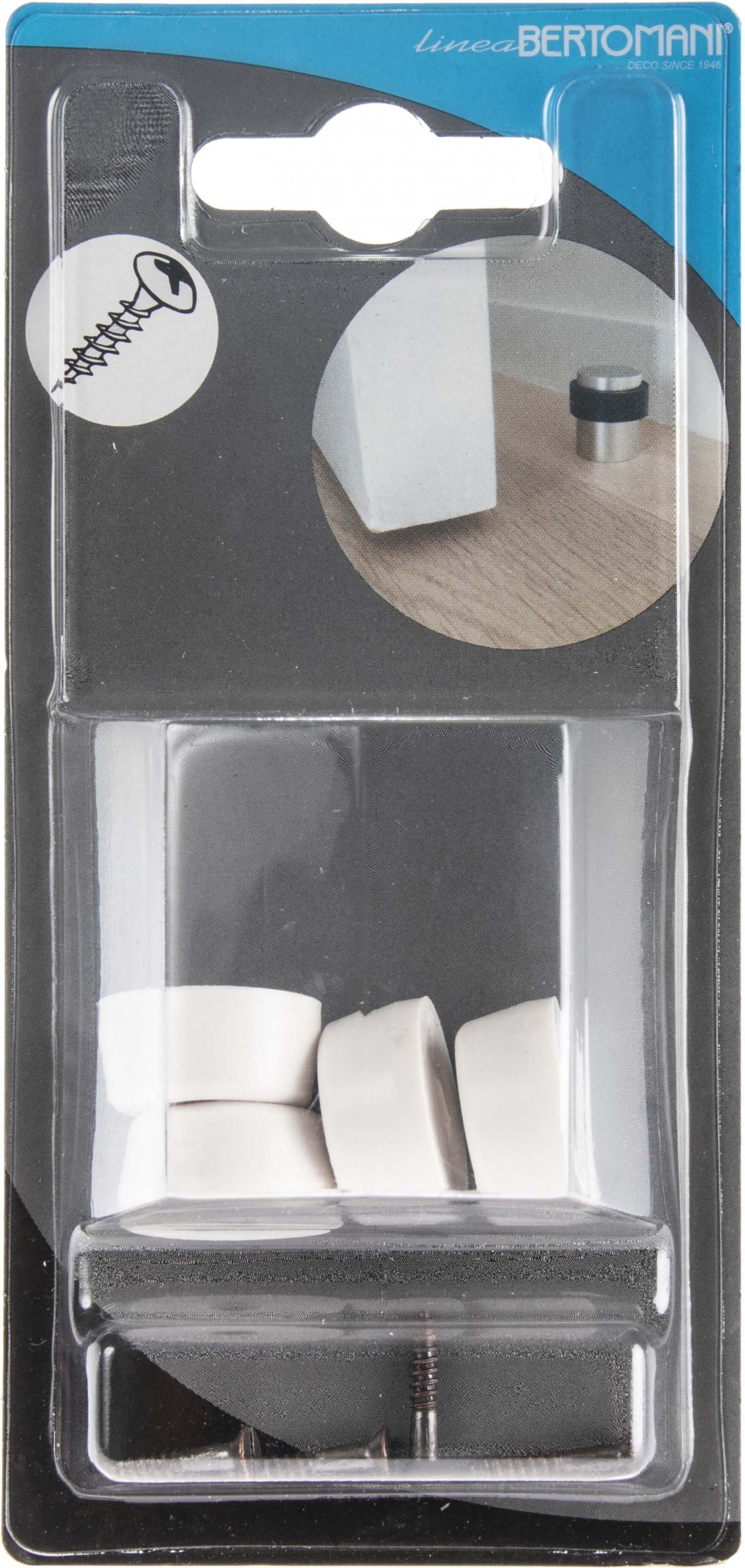 Batente De Porta 10mm Sintético Branco 4unid.