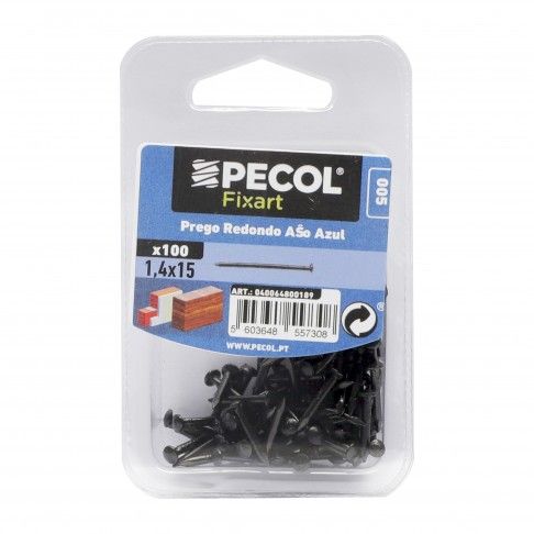 Prego Redondo 1,4x15 Aço Azul Prego Redondo 1,4x15 Aço Azul