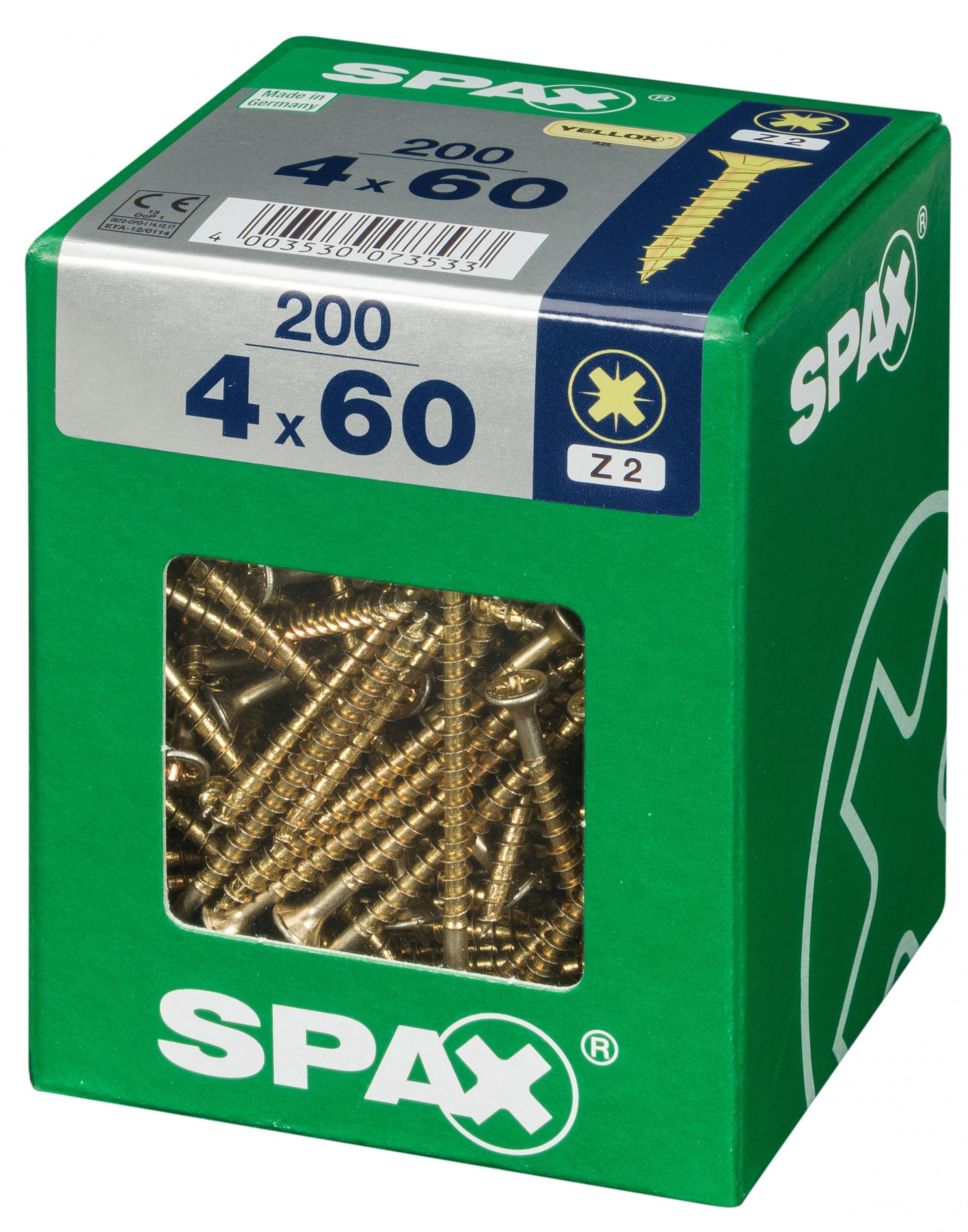 SPAX CP YELLOX 4x60mm XL