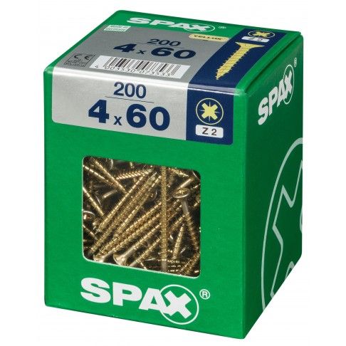 SPAX CP YELLOX 4x60mm XL SPAX CP YELLOX 4x60mm XL