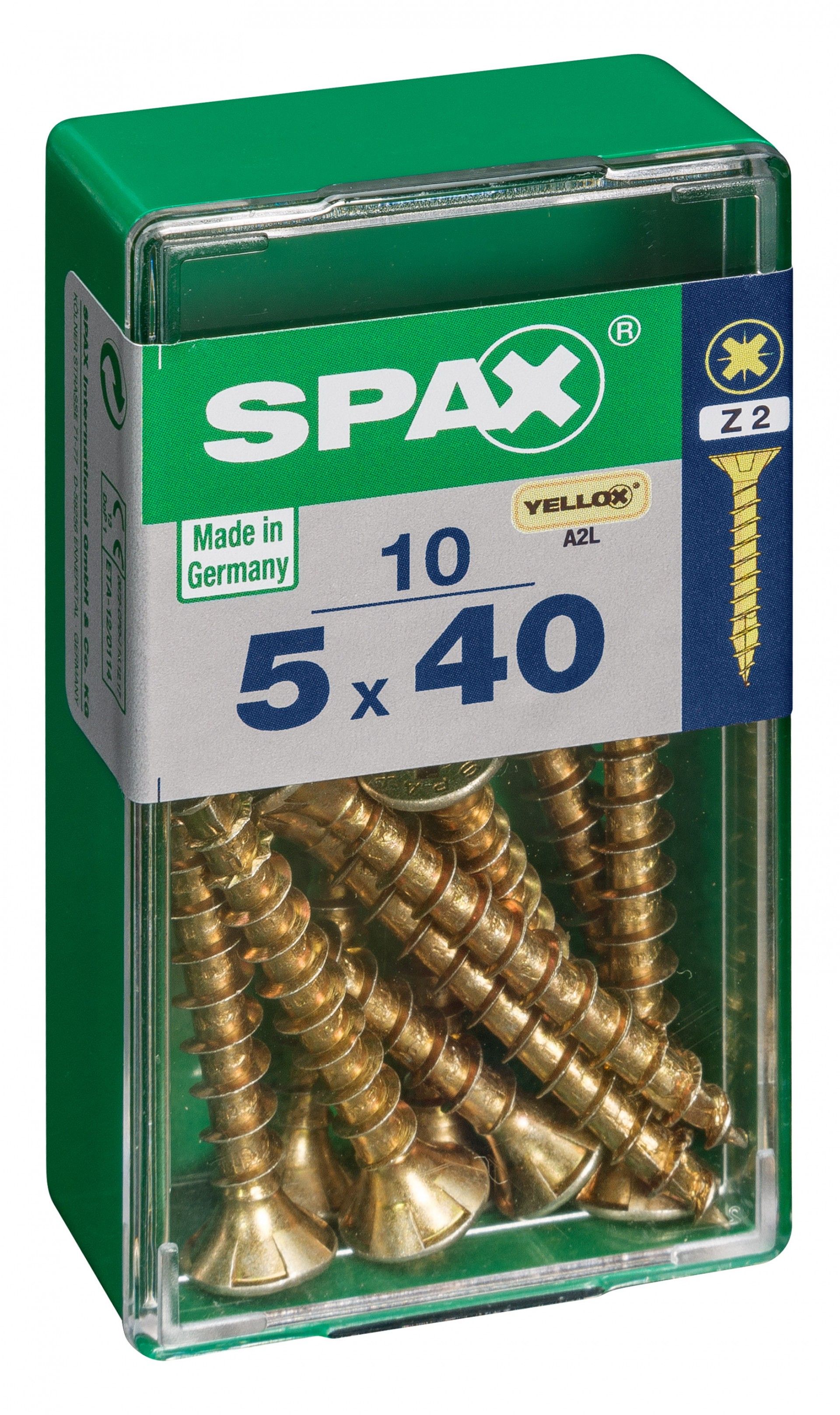 SPAX CP YELLOX 5x40mm S