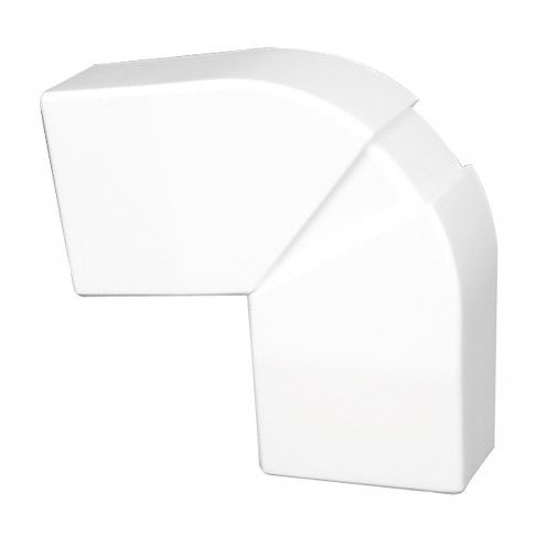 Ângulo Plano para Calha 40x16mm Branco Ângulo Plano para Calha 40x16mm Branco