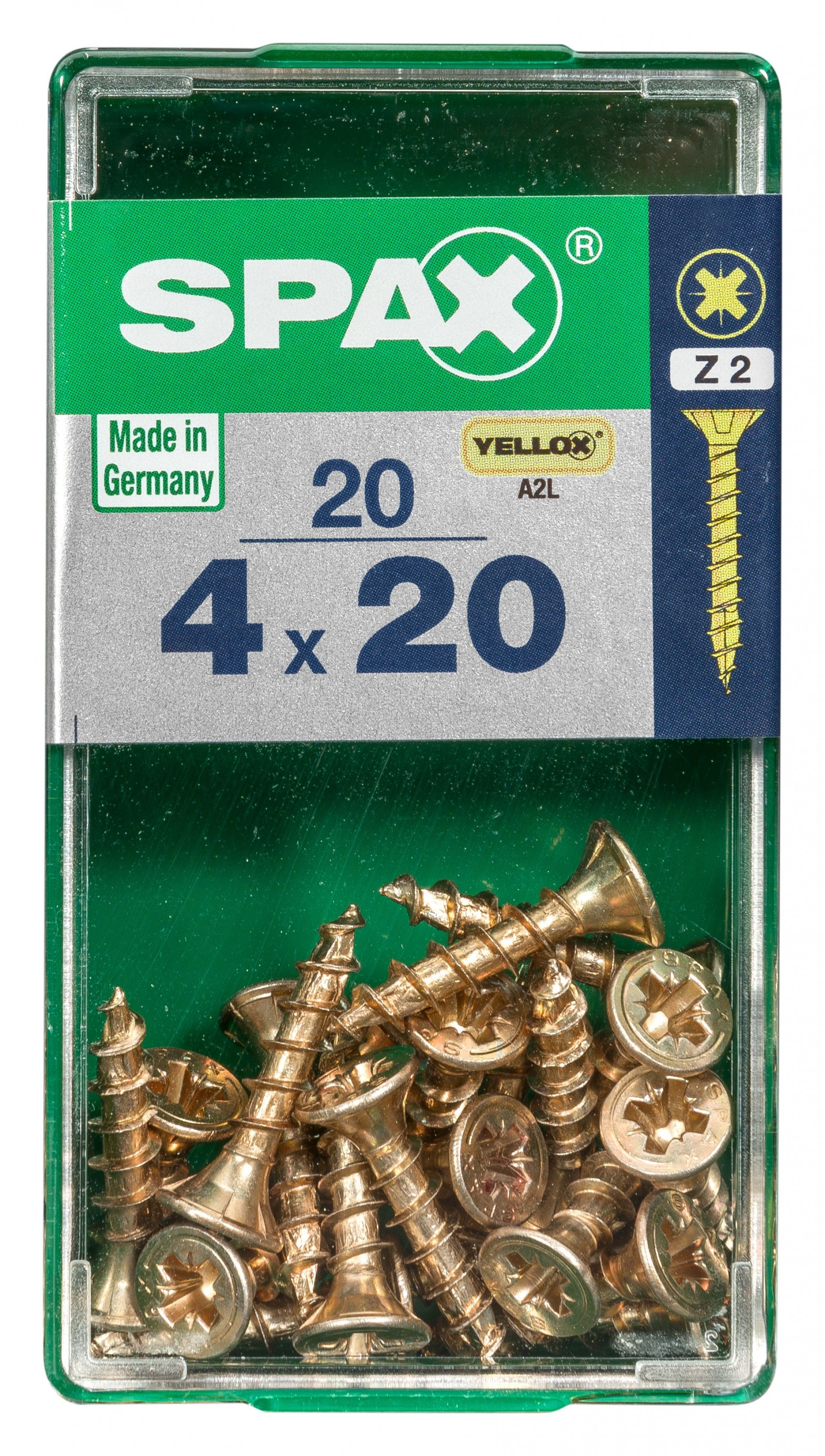 SPAX CP YELLOX 4x20mm S