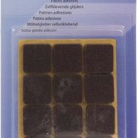 Proteção Adesivo Feltro 20x20mm Castanho Proteção Adesivo Feltro 20x20mm Castanho
