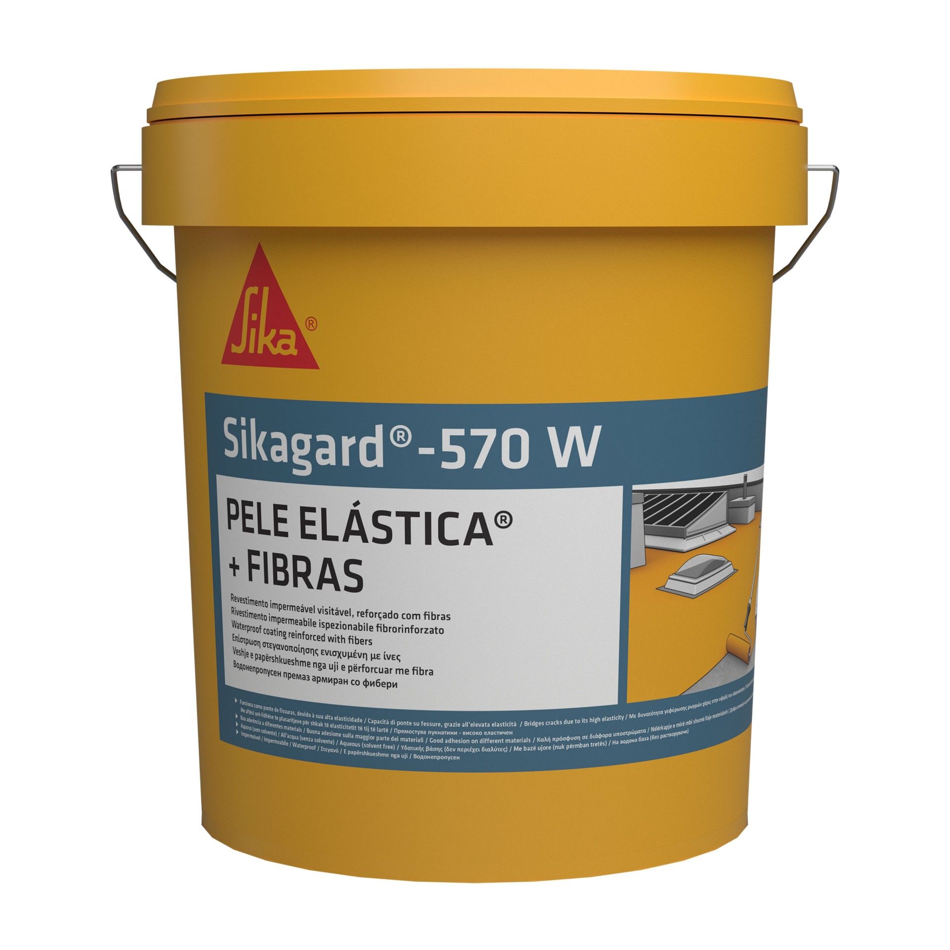 SIKAGARD 570 W Pele Elástica + Fibras 4kg