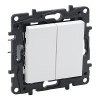 Interruptor/Comutador Escada Duplo Série Niloé Step Branco Interruptor/Comutador Escada Duplo Série Niloé Step Branco