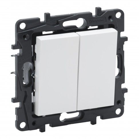 Interruptor/Comutador Escada Duplo Série Niloé Step Branco Interruptor/Comutador Escada Duplo Série Niloé Step Branco