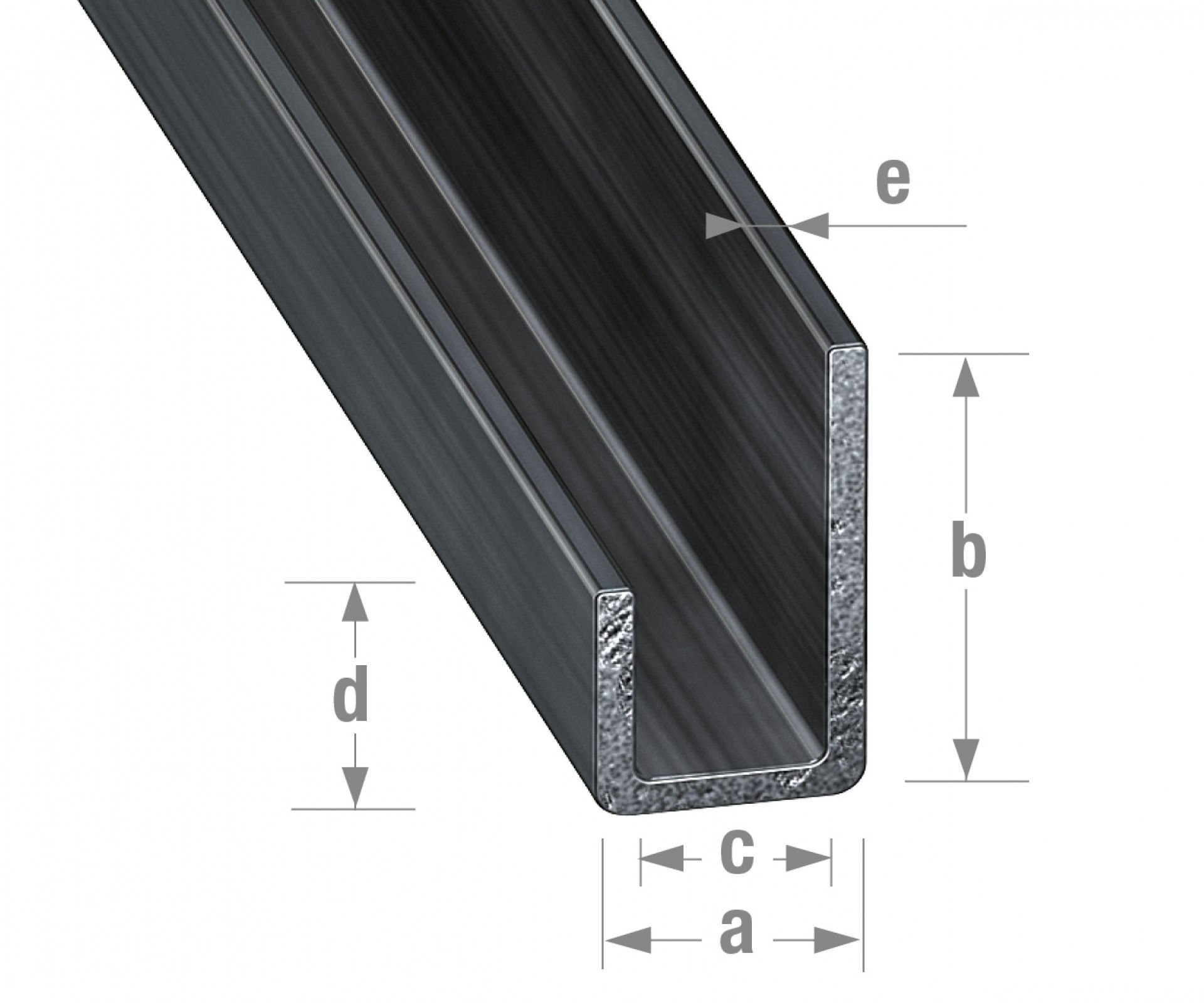 Perfil Aço Frio Envernizado 20x10x10-1m