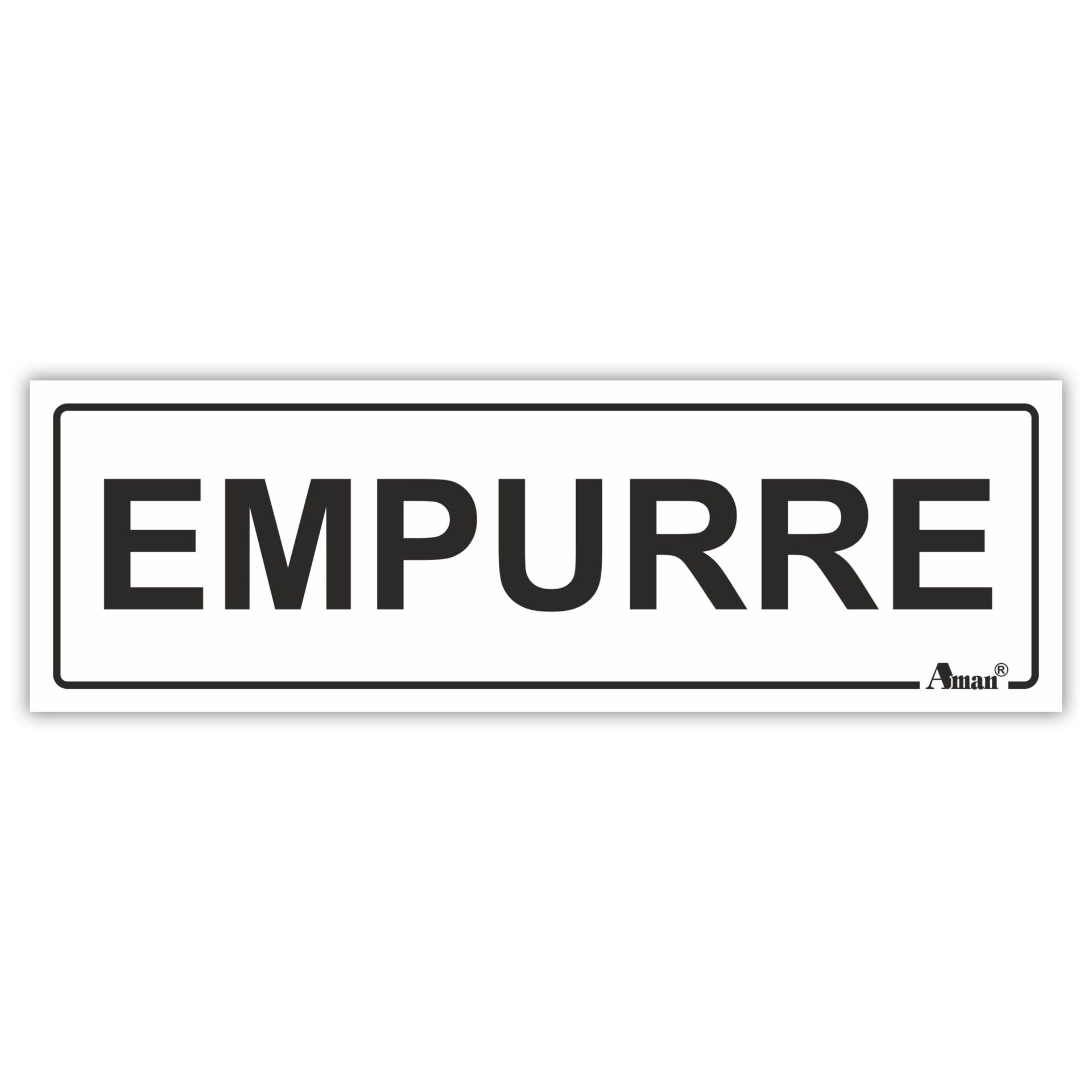 Sinalética Autocolante horizontal "Empurre"